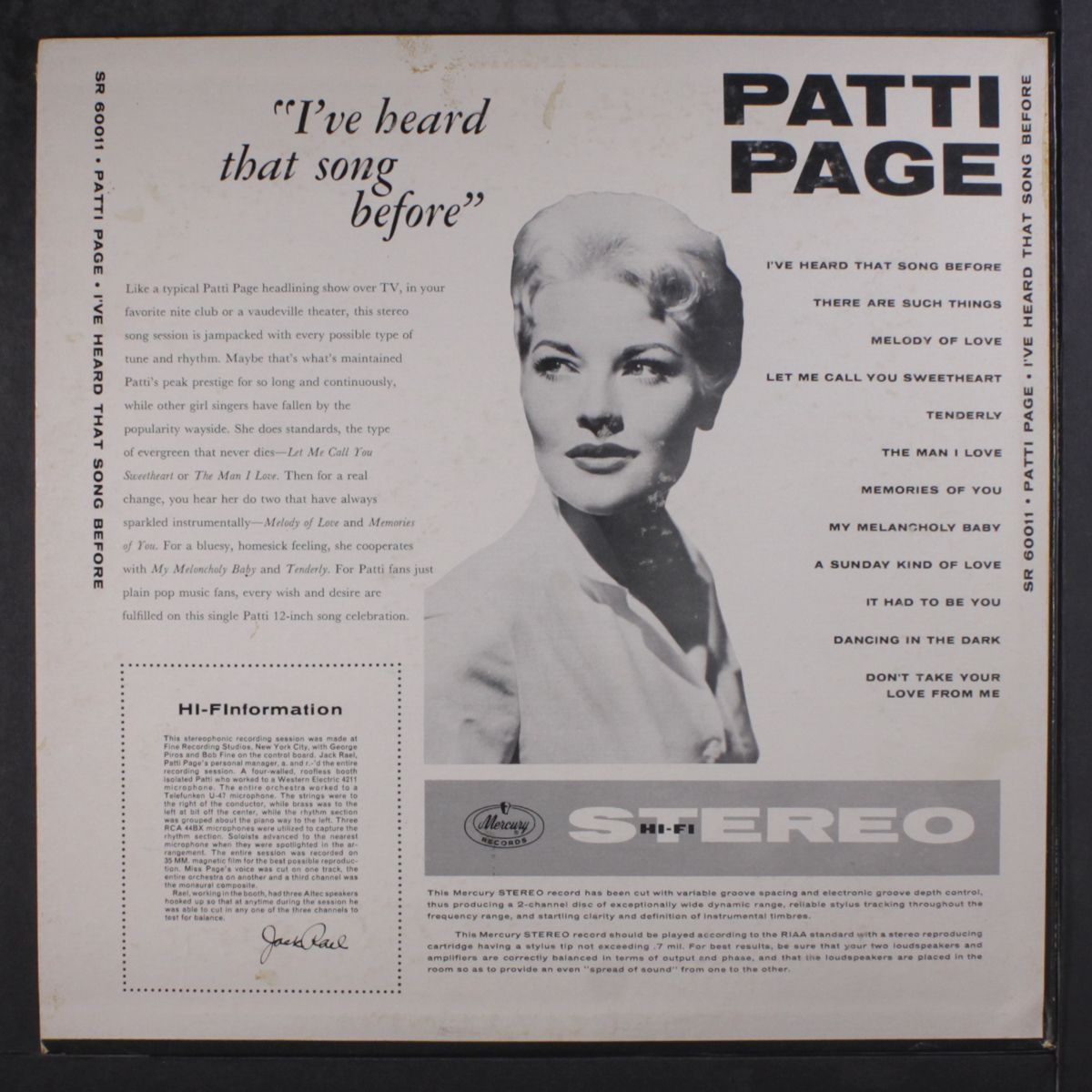 i've heard that song before by PATTI PAGE