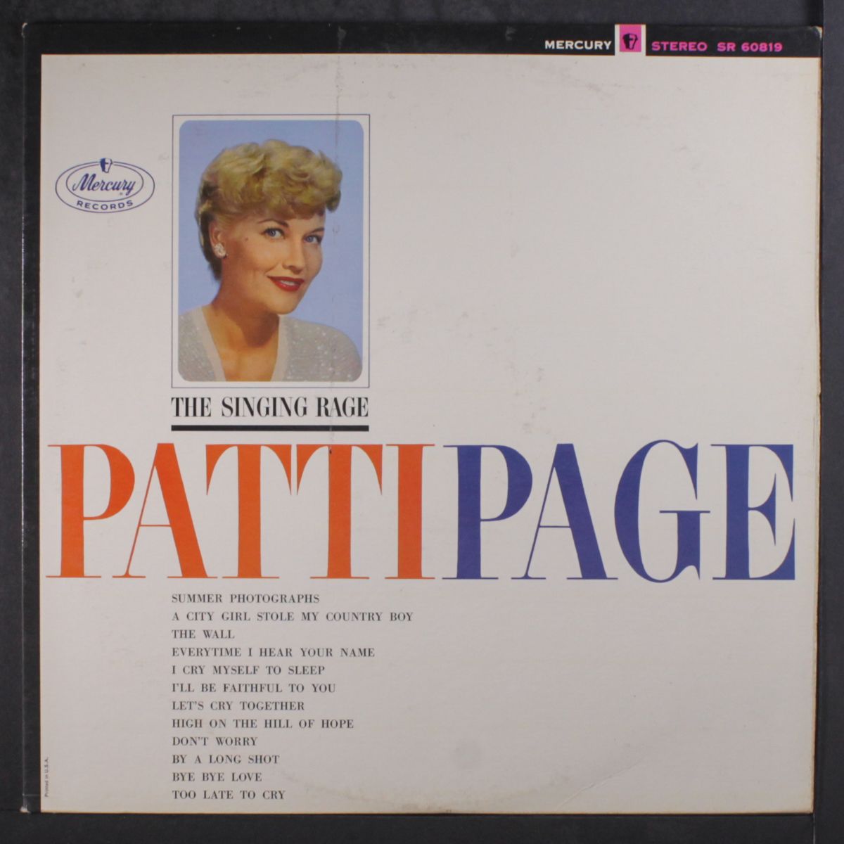 the singing rage by PATTI PAGE