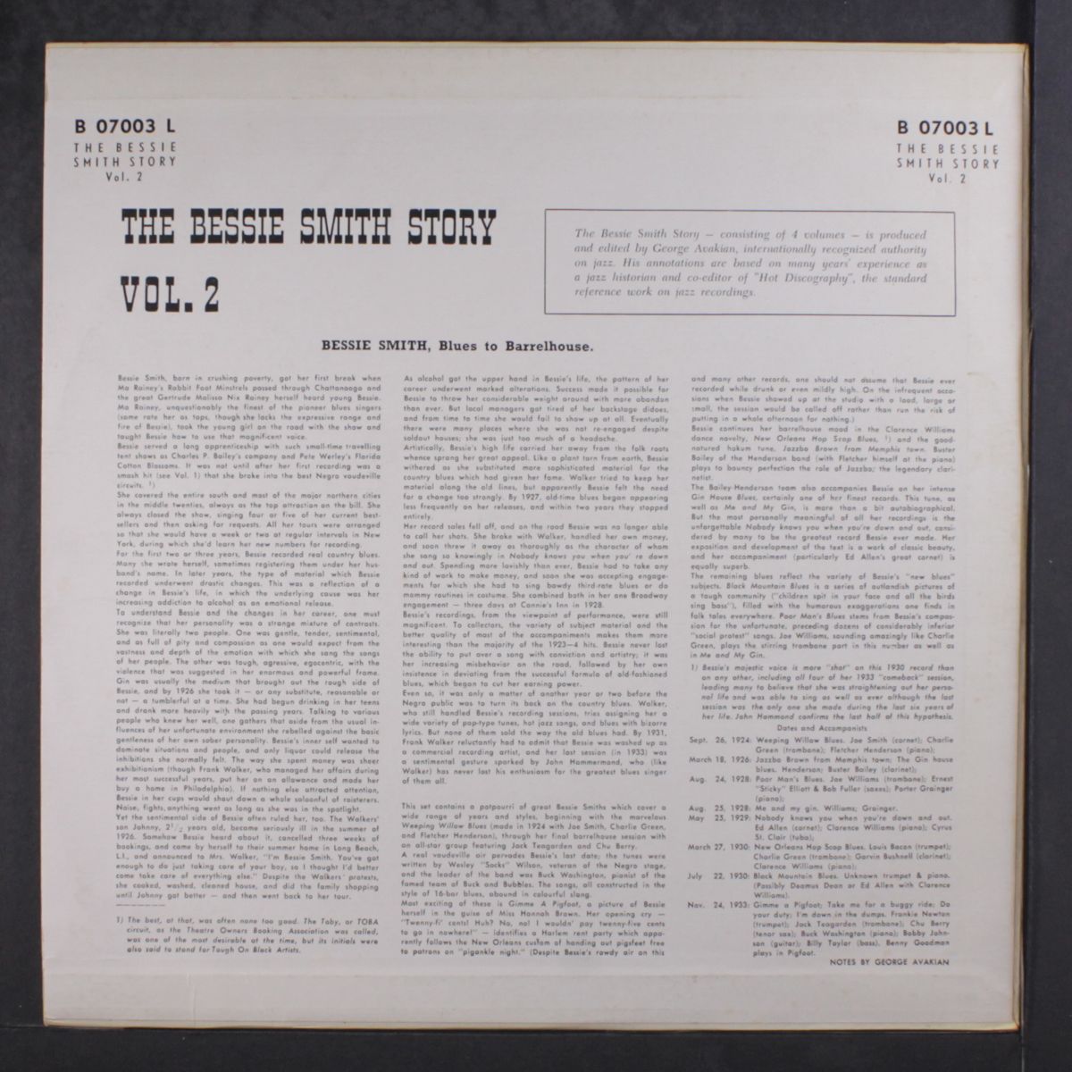 the bessie smith story, vol. 2 by BESSIE SMITH