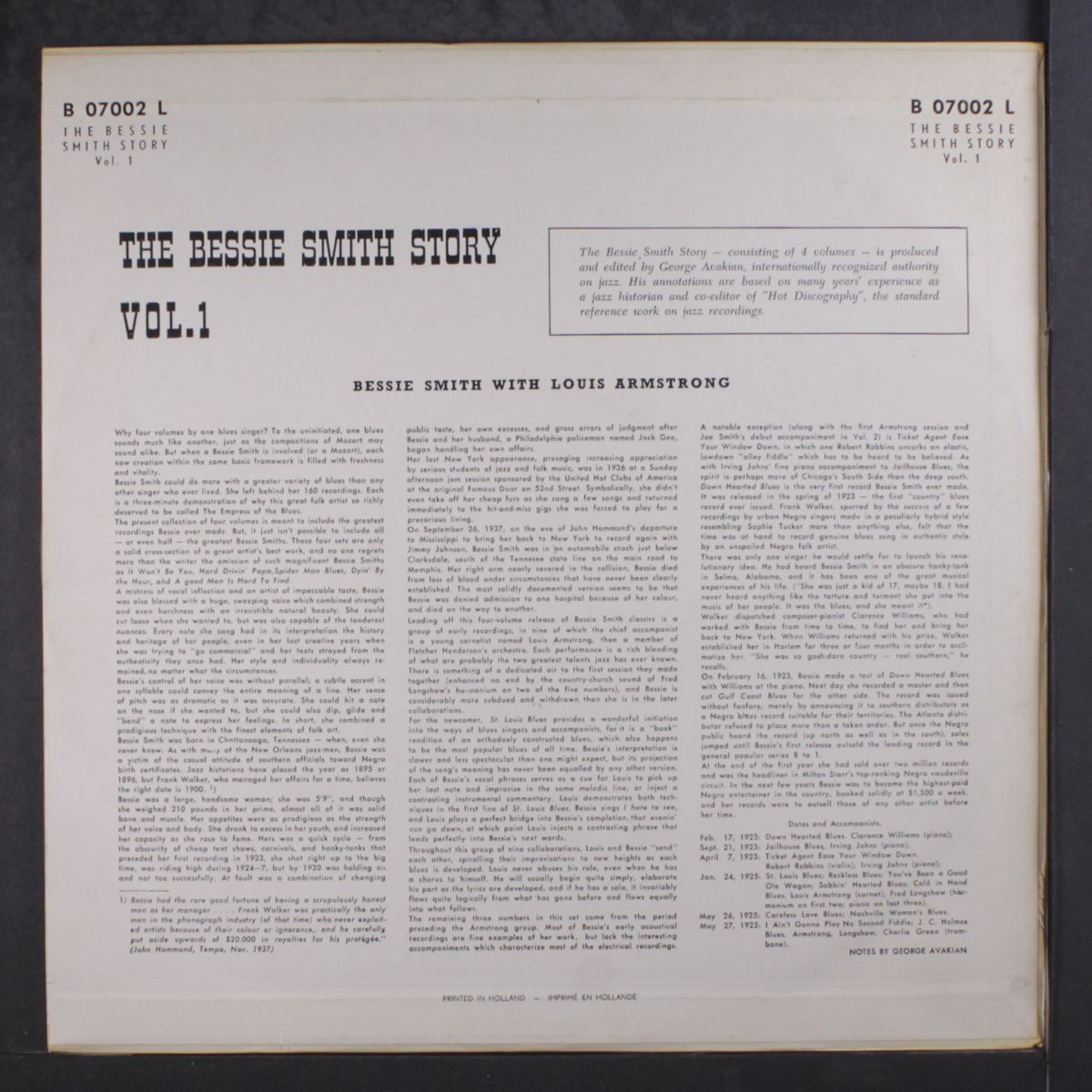 the bessie smith story, vol. 1 by BESSIE SMITH