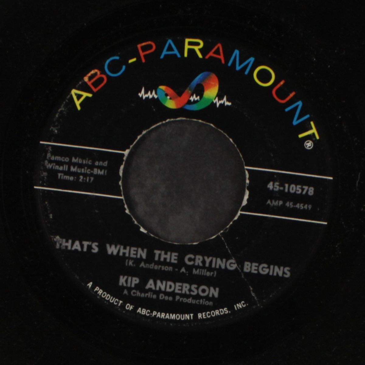 i done you wrong / that's when the crying begins by KIP ANDERSON