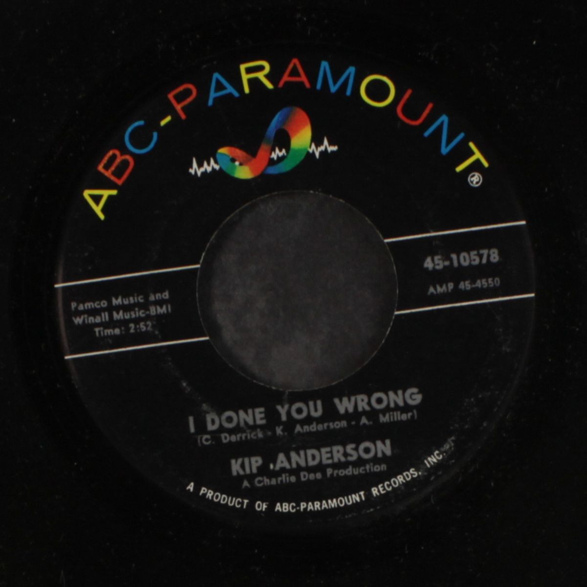 i done you wrong / that's when the crying begins by KIP ANDERSON