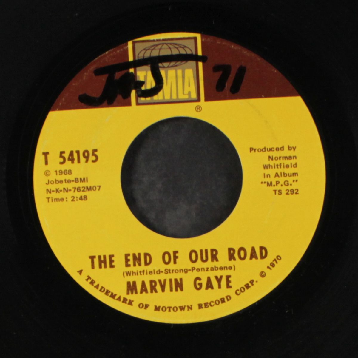 the end of our road / me and my lonely room by MARVIN GAYE