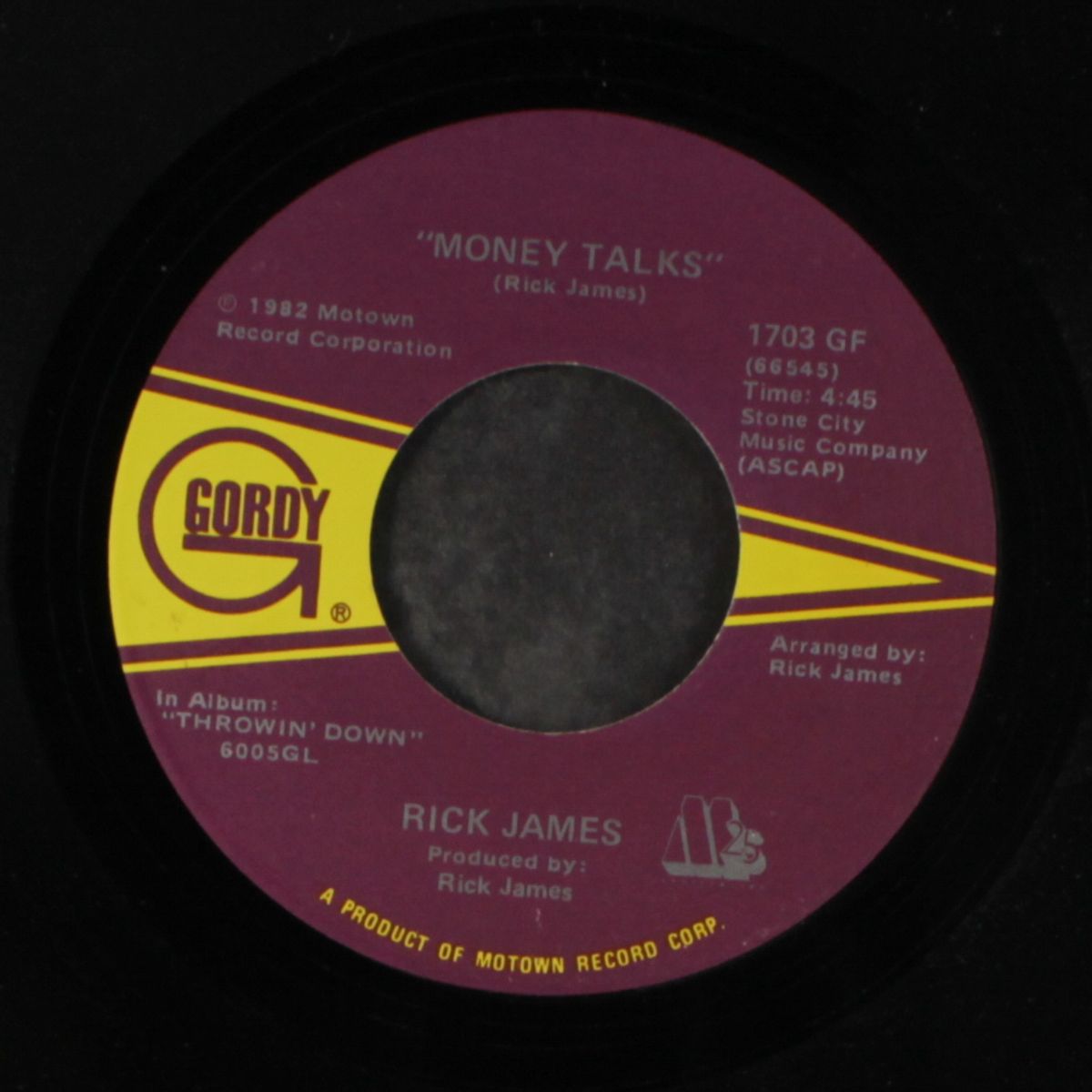 u bring the freak out / money talks by RICK JAMES
