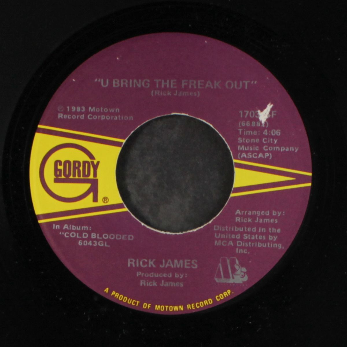 u bring the freak out / money talks by RICK JAMES
