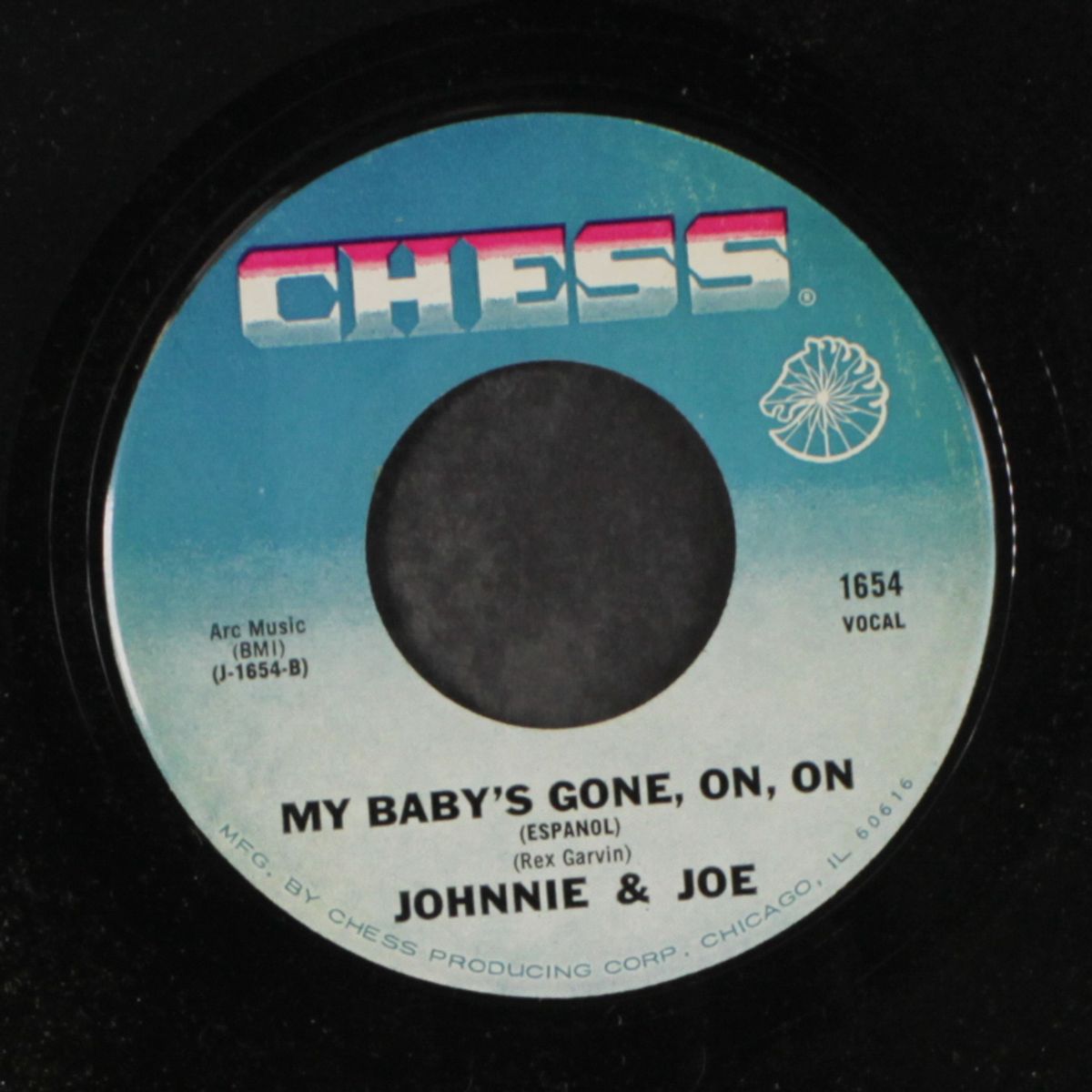 over the mountain, across the sea / my baby's gone, on, on by JOHNNIE & JOE