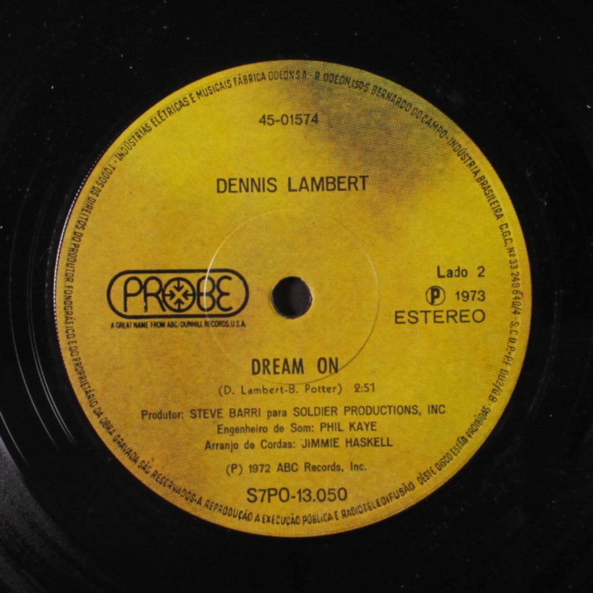 dream on / ashes to ashes by DENNIS LAMBERT