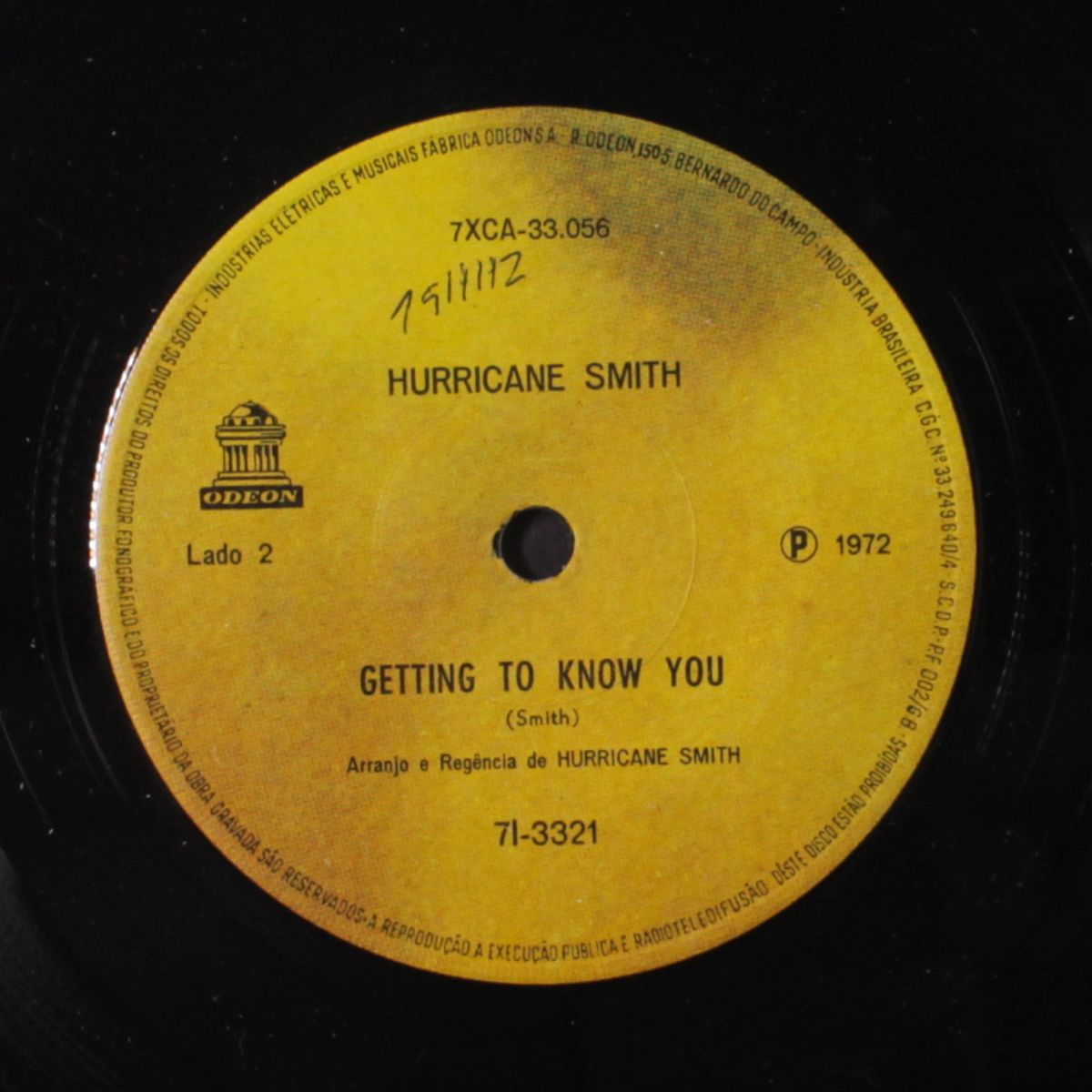 getting to know you / oh babe, what would i say by HURRICANE SMITH