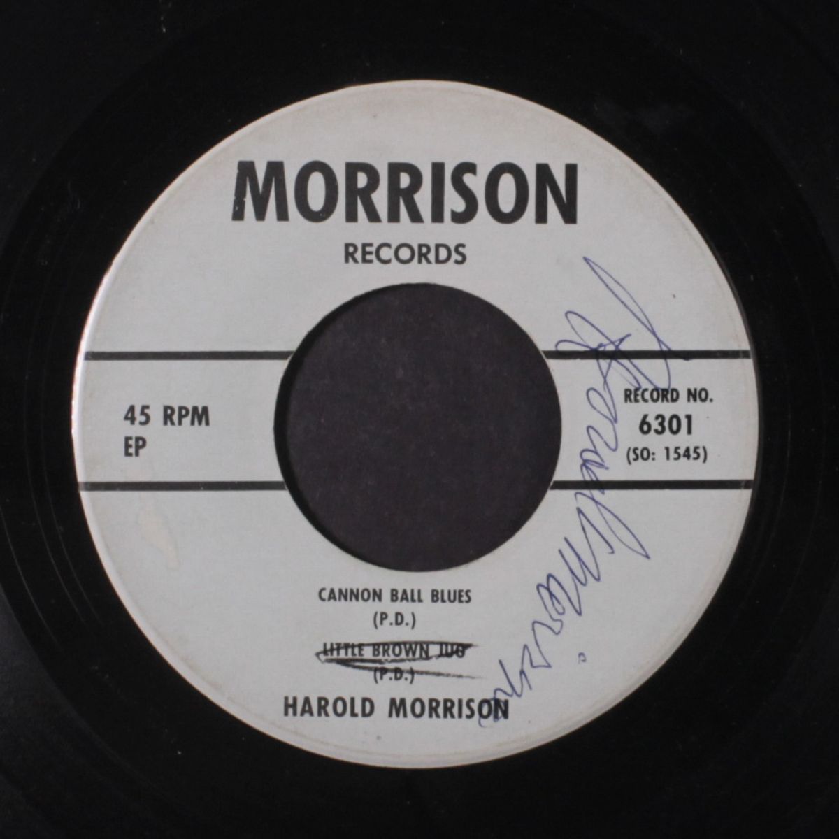 cannon ball blues + 3 by HAROLD MORRISON