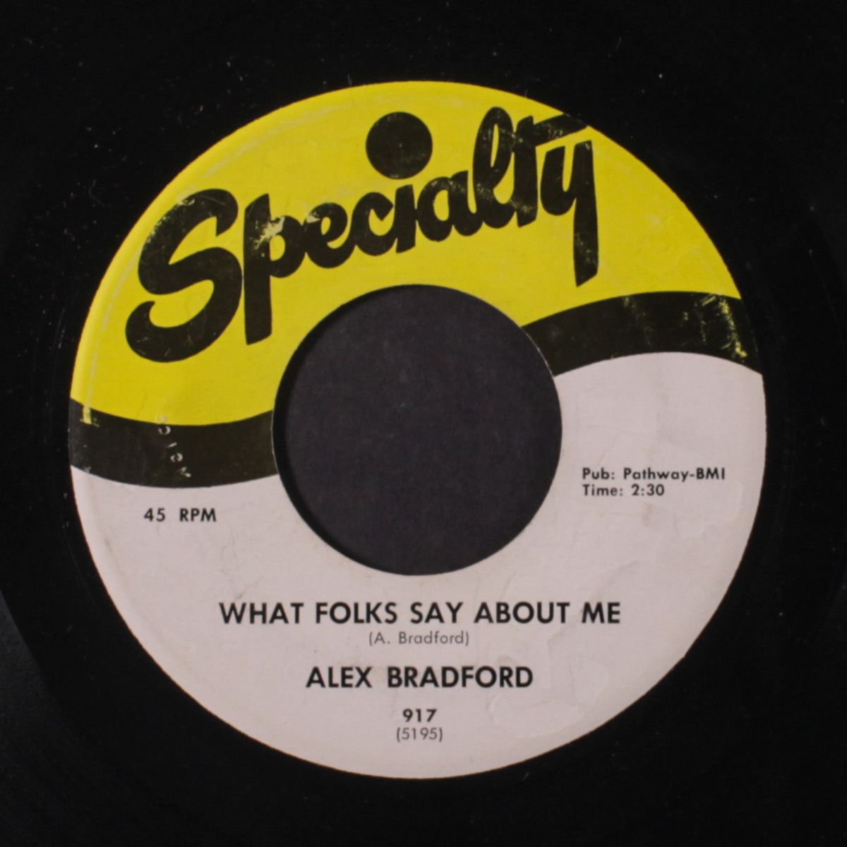 what folks say about me / the lifeboat by ALEX BRADFORD