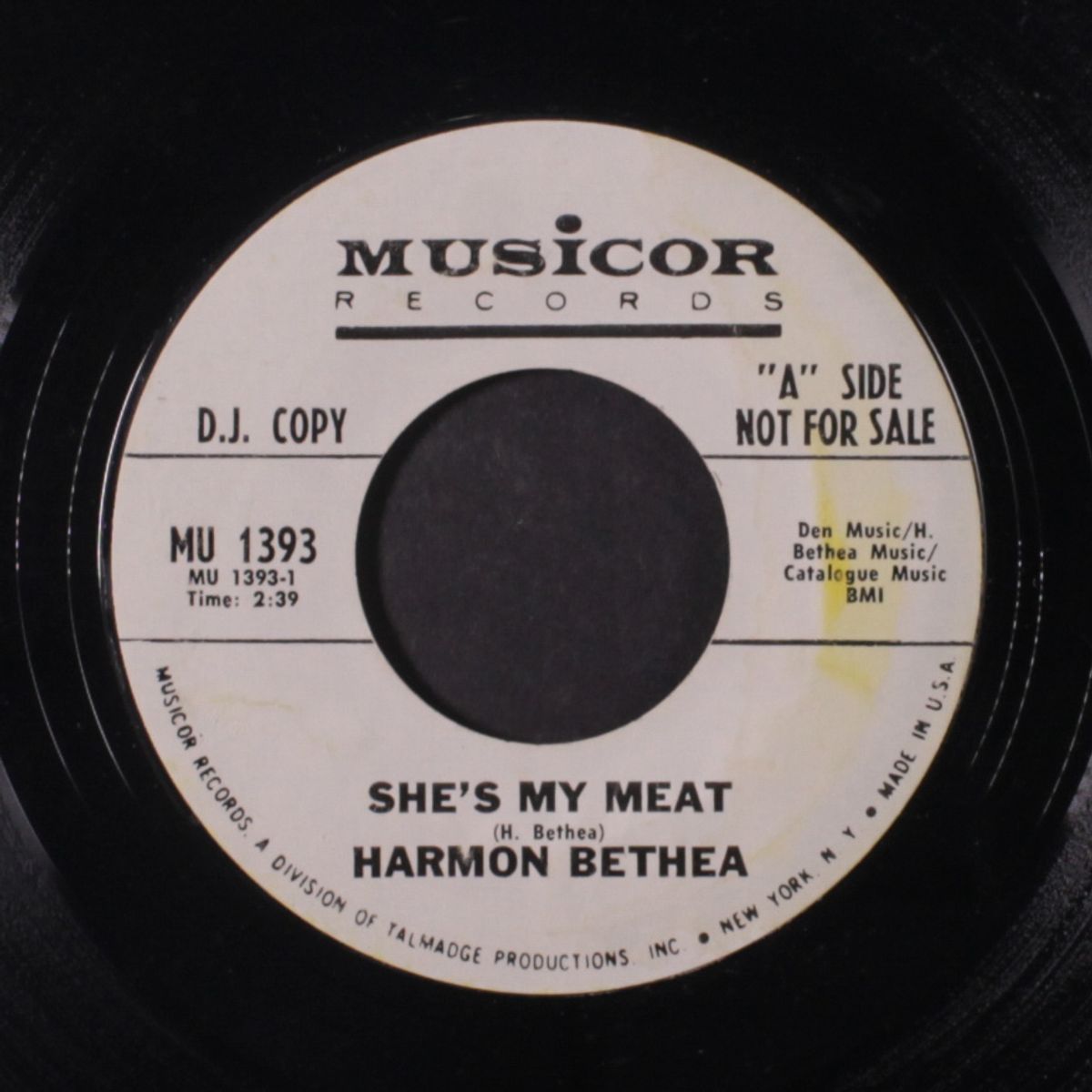 she's my meat / it could happen to you by HARMON BETHEA