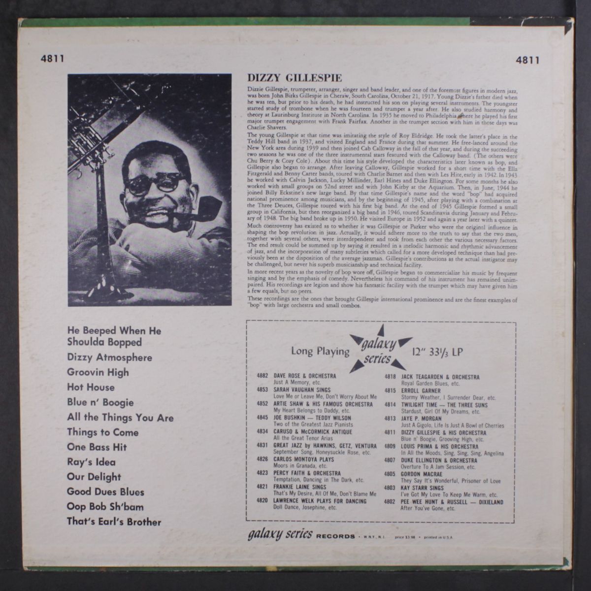 and his original orchestra by DIZZY GILLESPIE