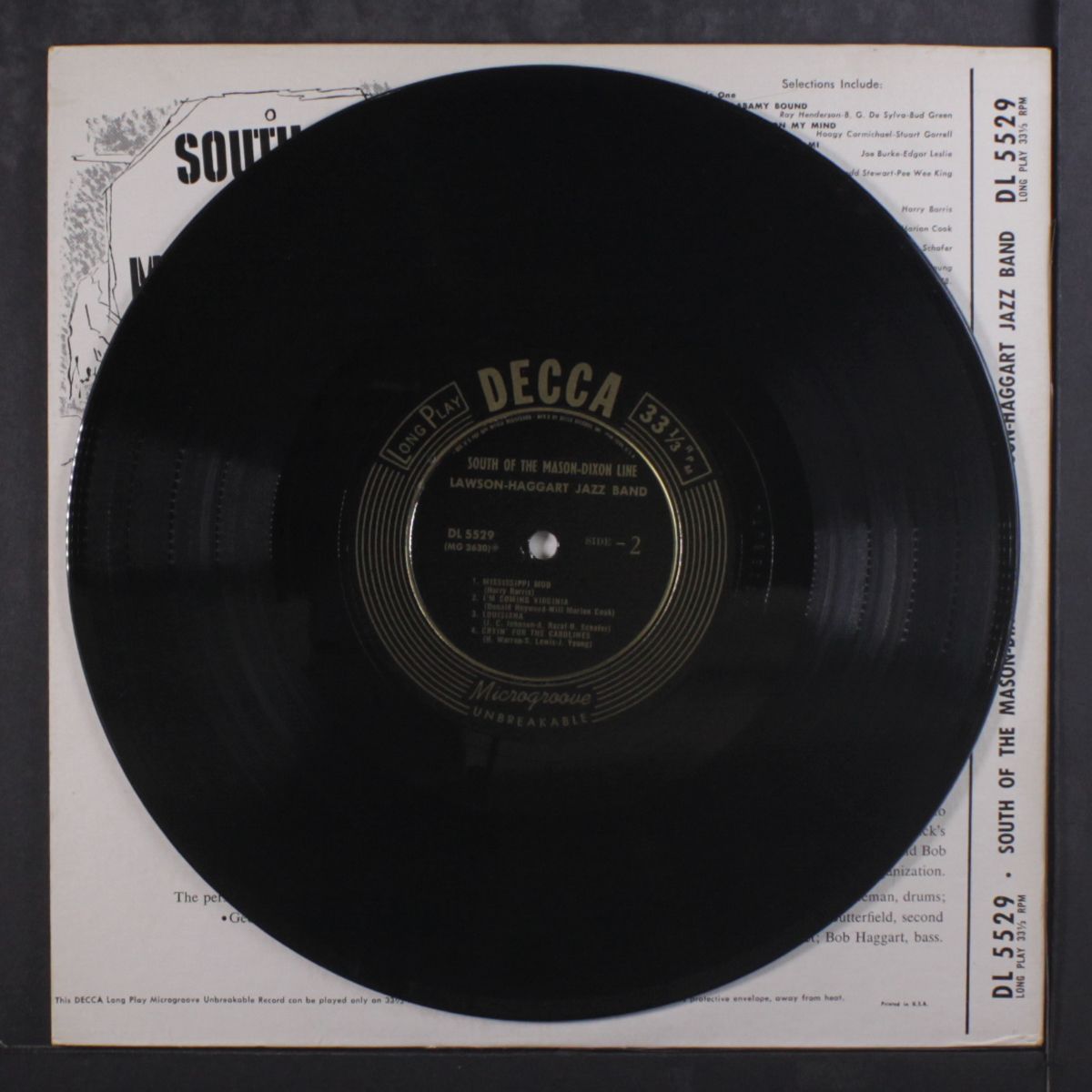 south of the mason-dixon line by LAWSON-HAGGART JAZZ BAND