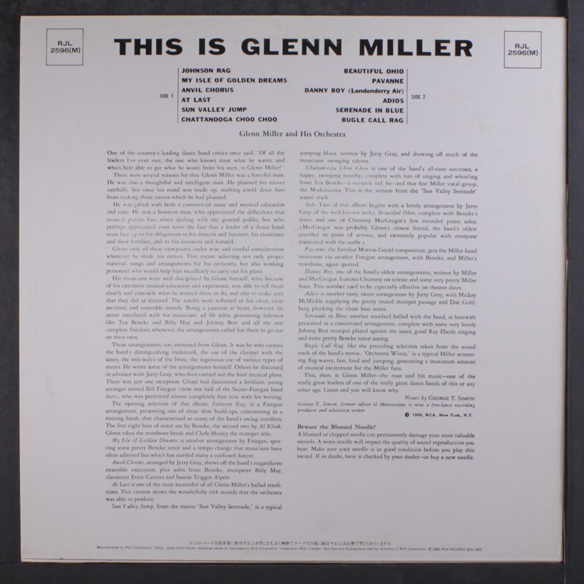 this is by GLENN MILLER