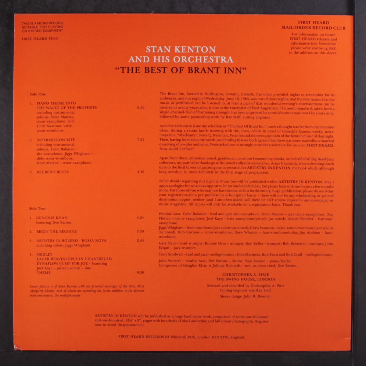 the best of brant inn by STAN KENTON