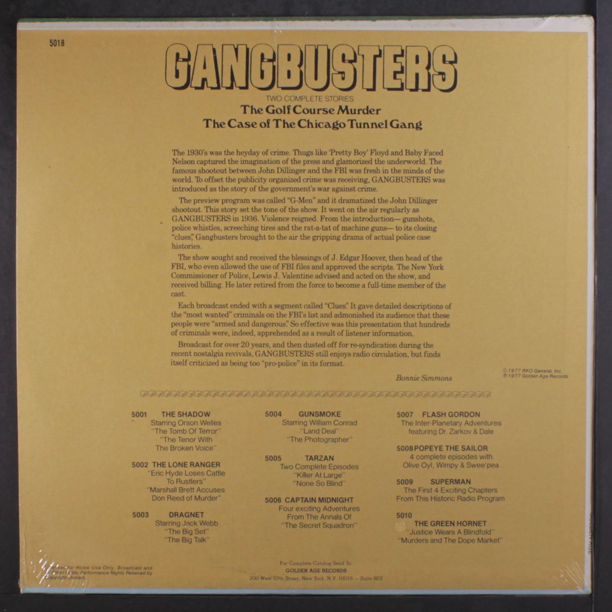 gangbusters by ORIGINAL RADIO BROADCAST