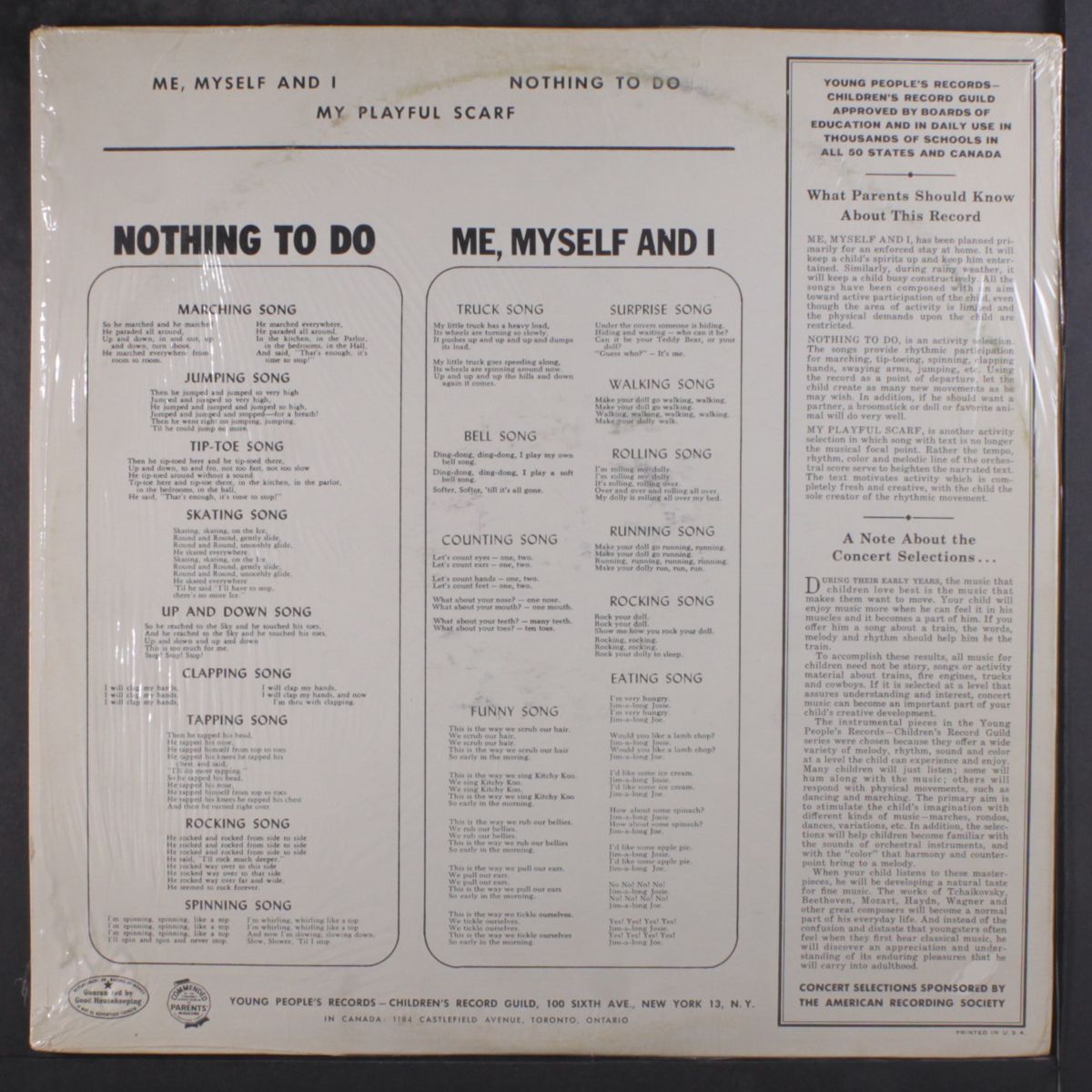 me, myself and i / my playful scarf / nothing to do by UNKNOWN ARTIST