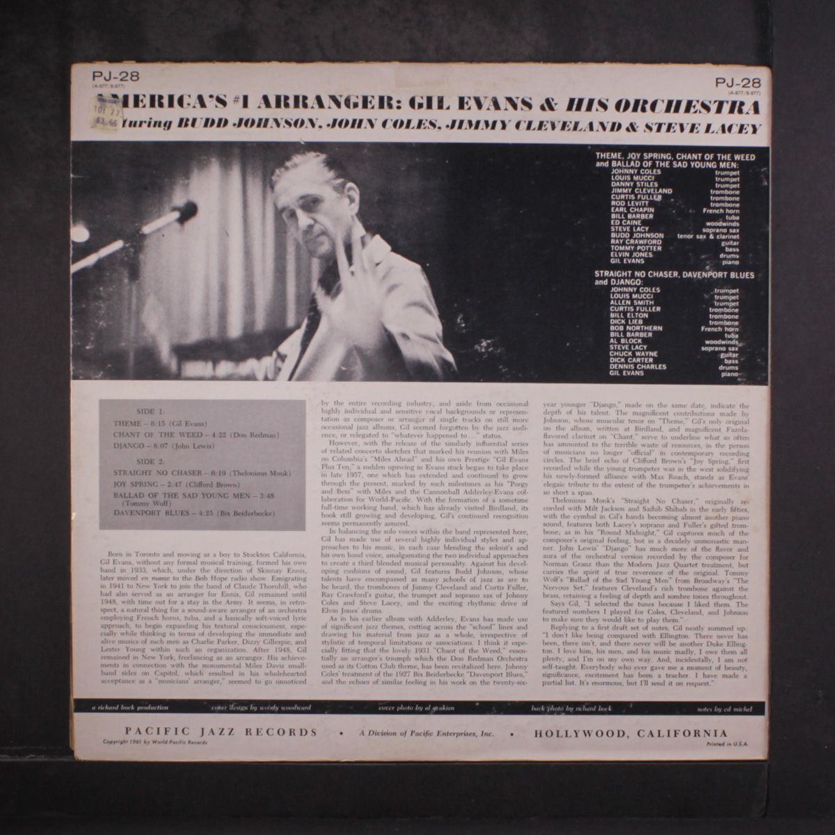 america's #1 arranger by GIL EVANS