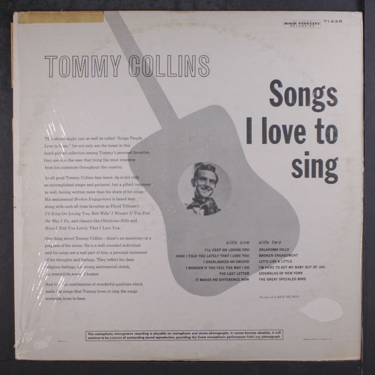 songs i love to sing by TOMMY COLLINS