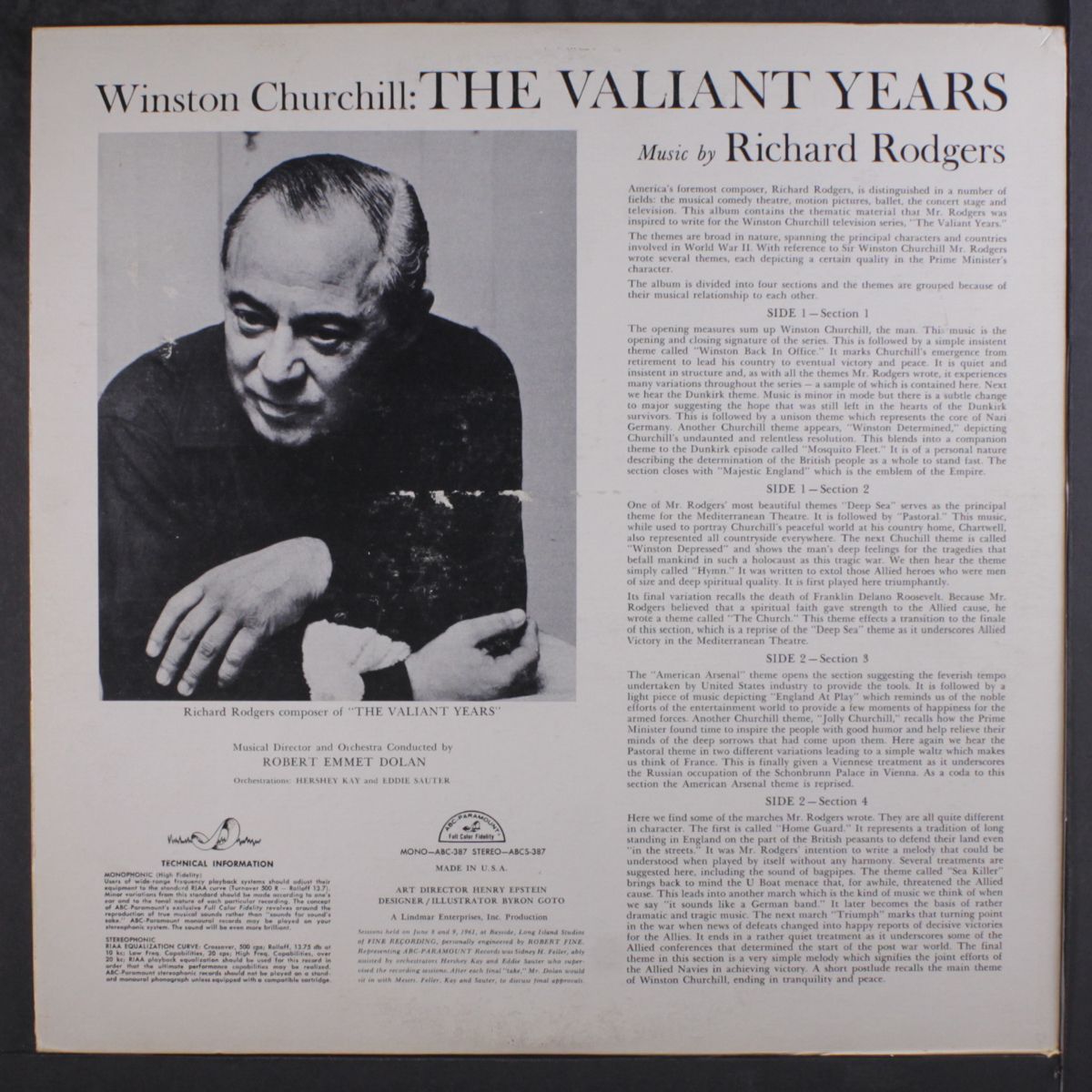 winston churchill the valiant years by RICHARD RODGERS