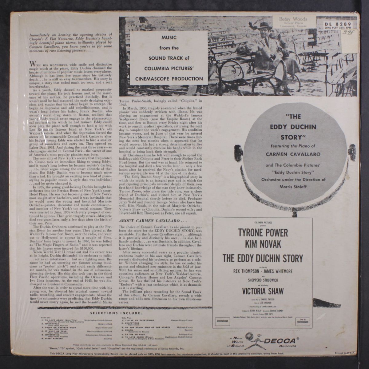 the eddy duchin story by SOUNDTRACK