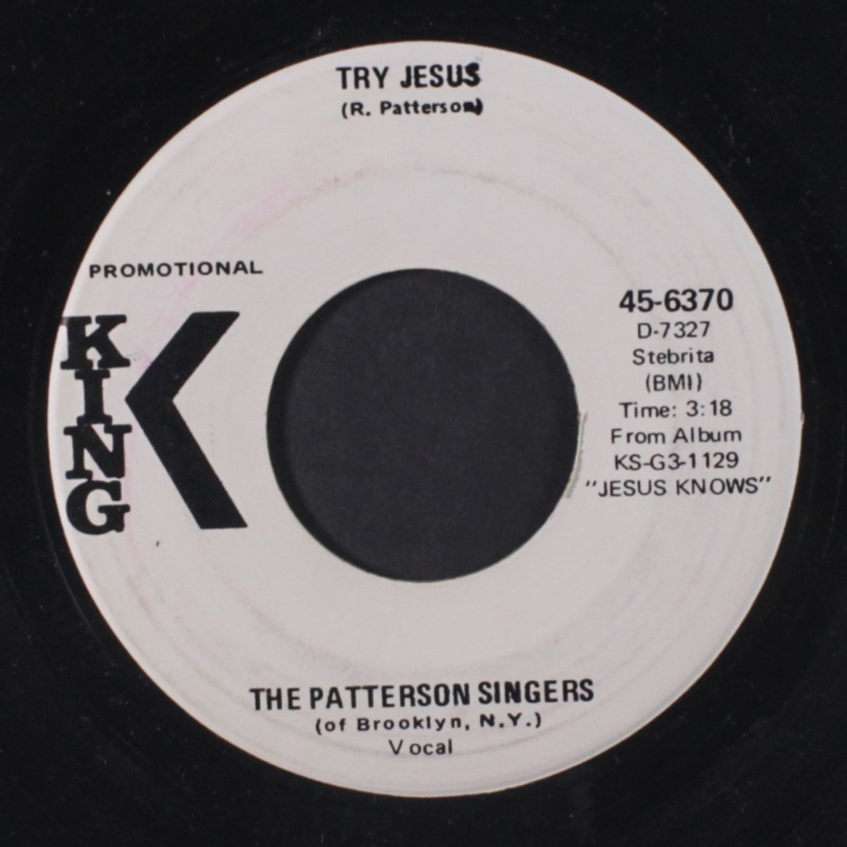 try jesus / jesus knows by PATTERSON SINGERS