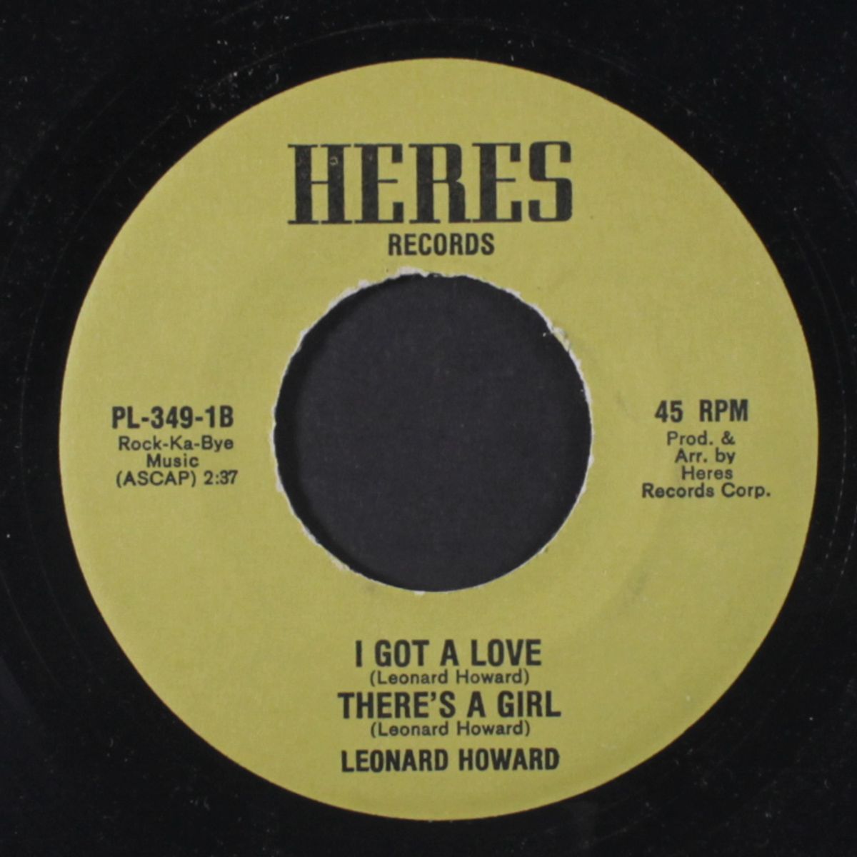 if you want to be true / i got a love there's a girl by LEONARD HOWARD