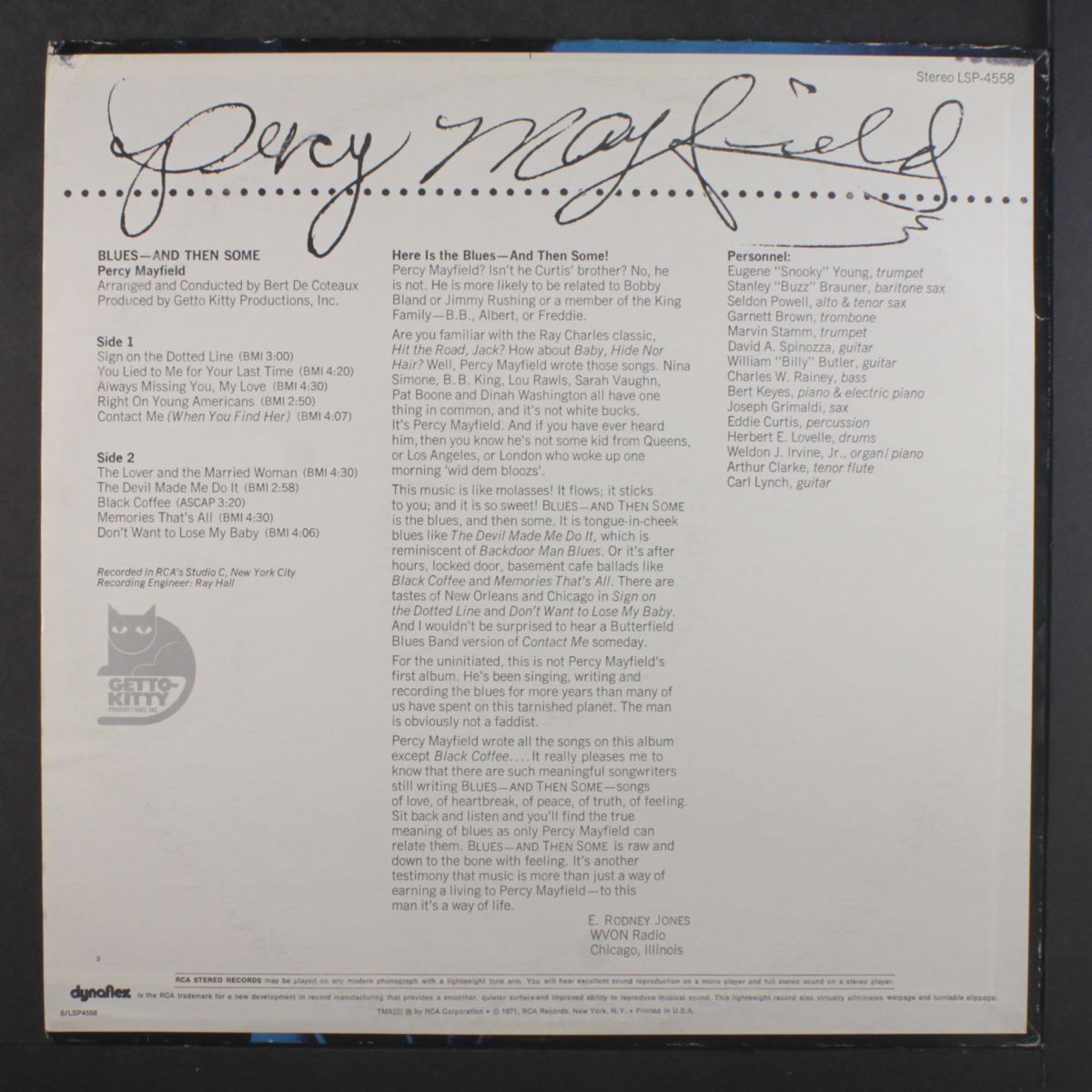 blues...and then some by PERCY MAYFIELD