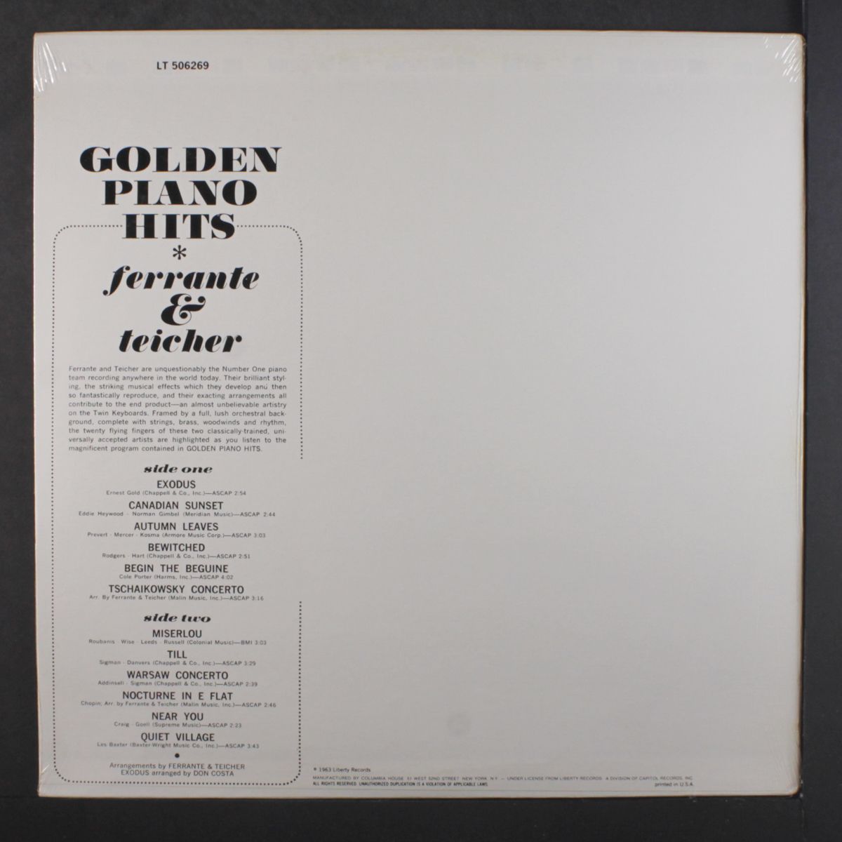 golden piano hits by FERRANTE & TEICHER
