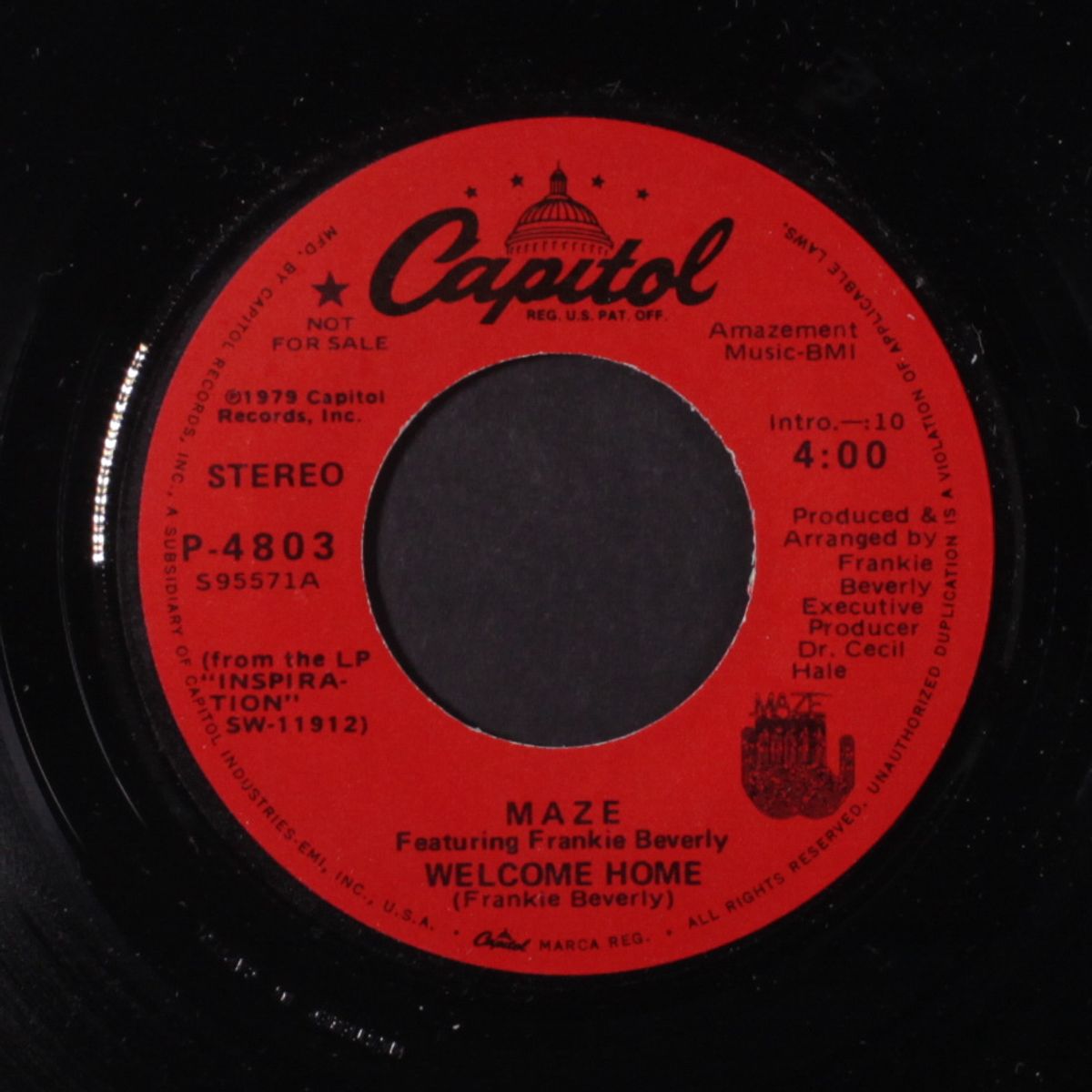 welcome home / mono by MAZE W/ FRANKIE BEVERLY