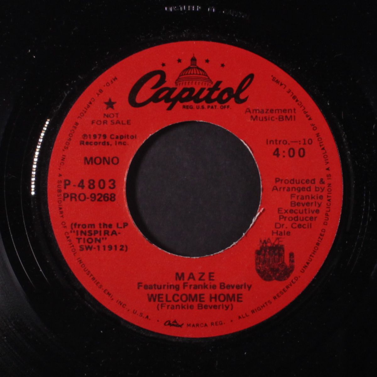 welcome home / mono by MAZE W/ FRANKIE BEVERLY