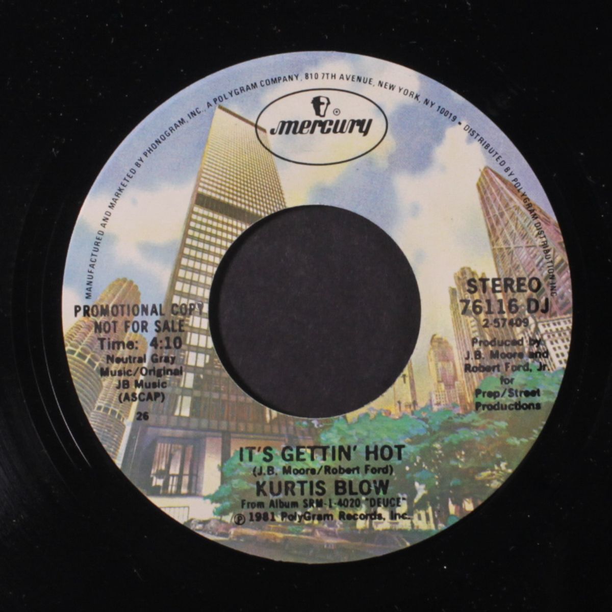 it's gettin' hot / same by KURTIS BLOW