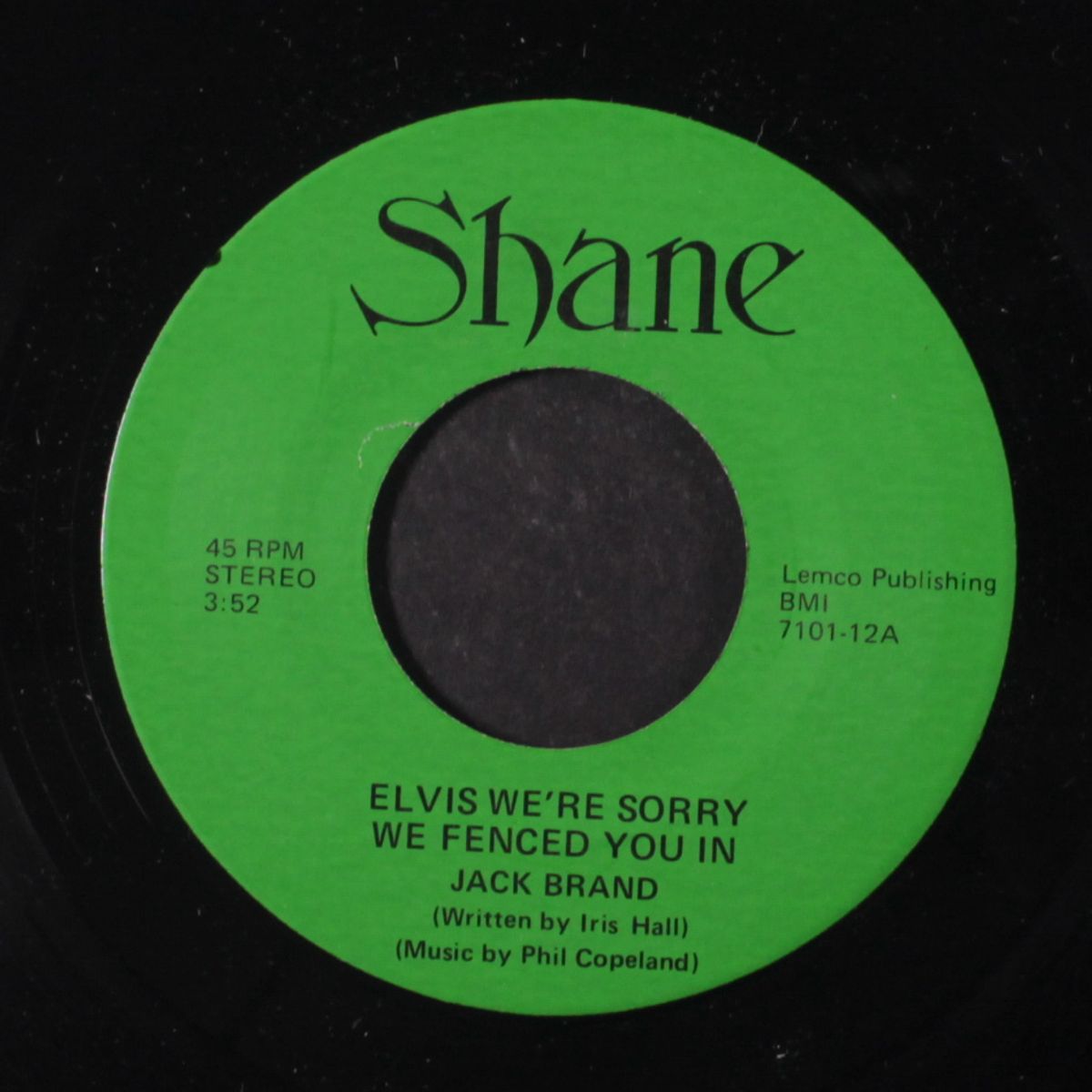 elvis we're sorry we fenced you in by JACK BRAND