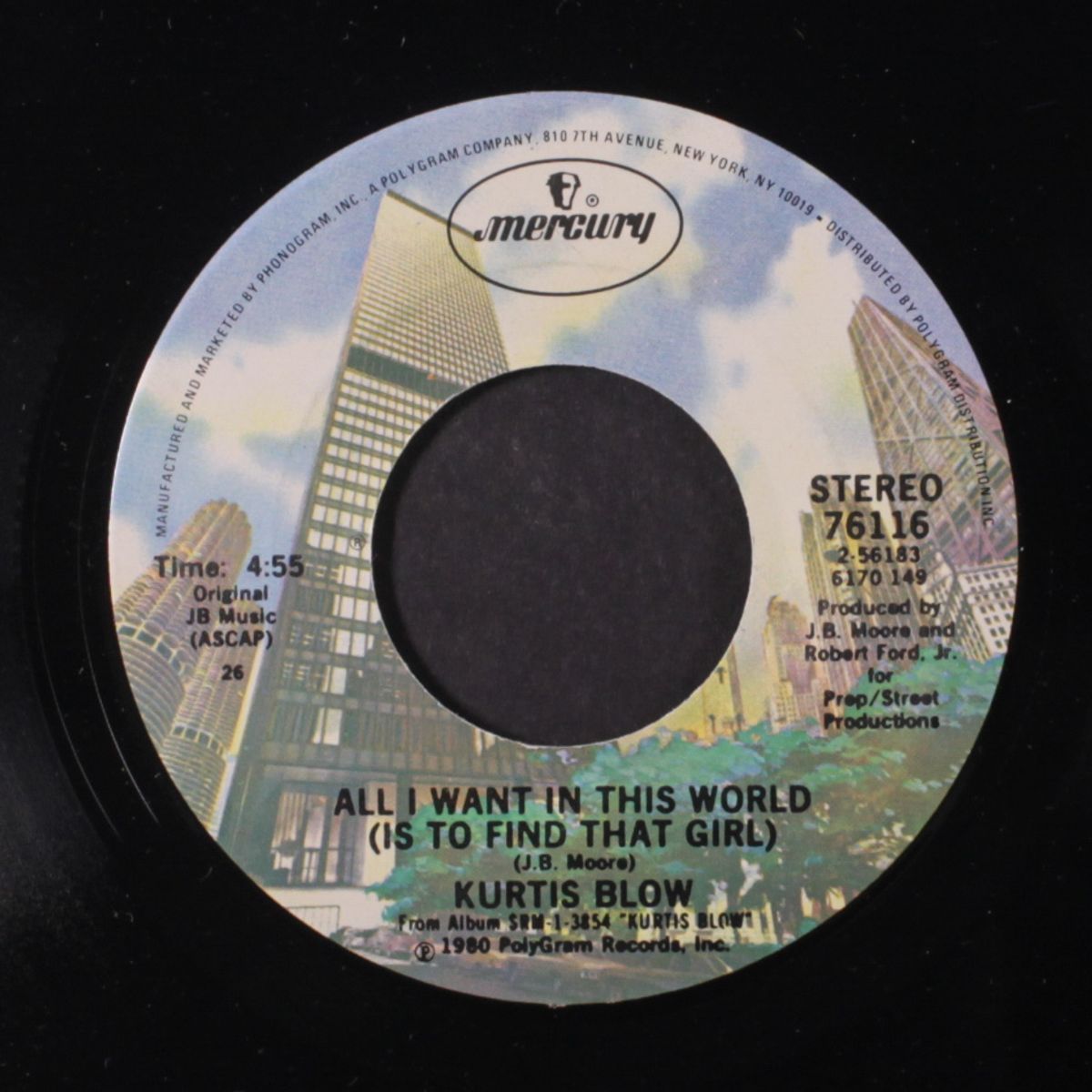 it's gettin' hot / all i want in this world(is to find that girl) by KURTIS BLOW