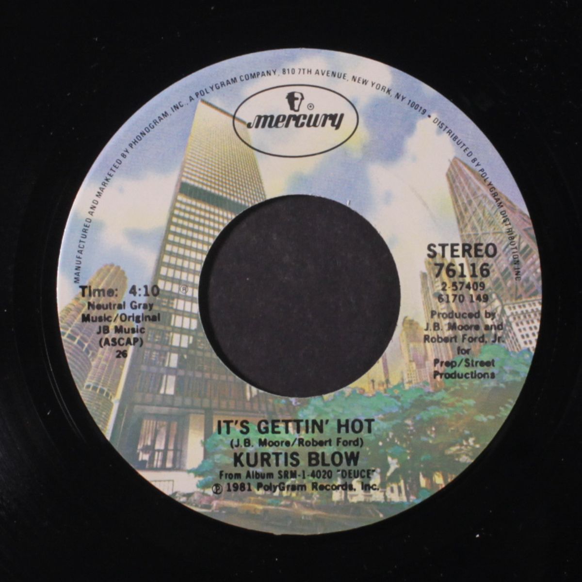it's gettin' hot / all i want in this world(is to find that girl) by KURTIS BLOW