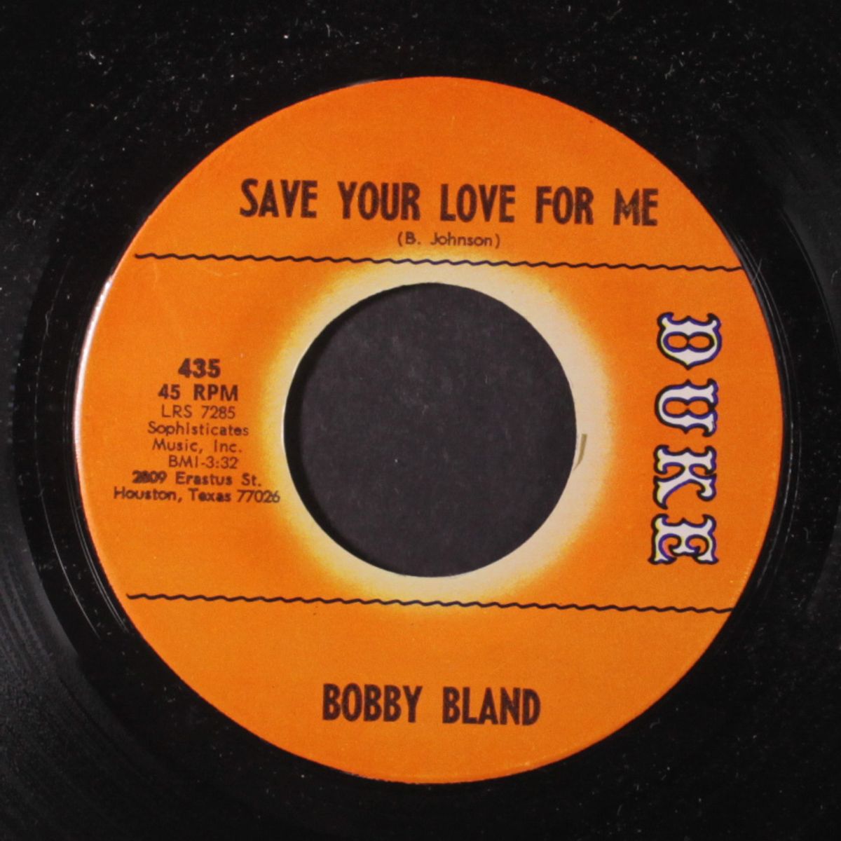 share your love with me / save your love for me by BOBBY BLAND