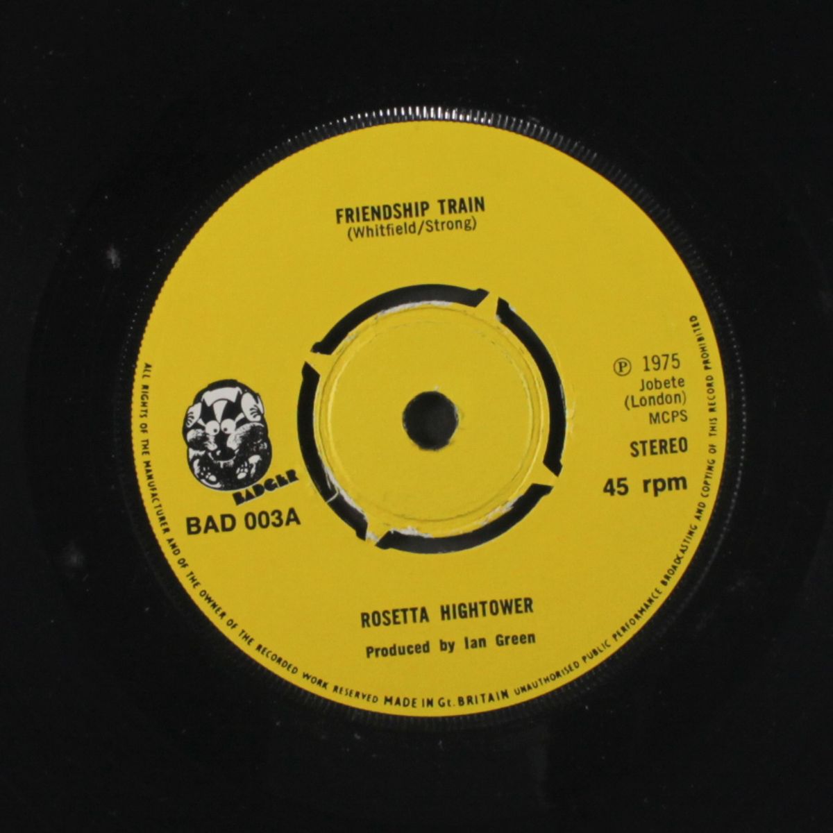 friendship train / river deep mountain high by ROSETTA HIGHTOWER