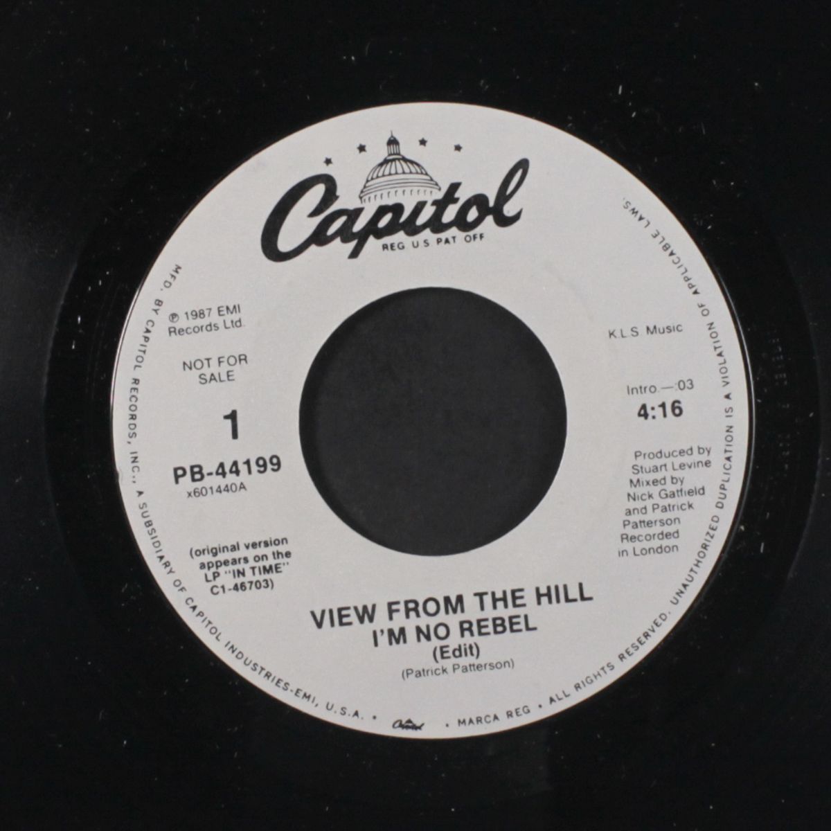 i'm no rebel / same by VIEW FROM THE HILL