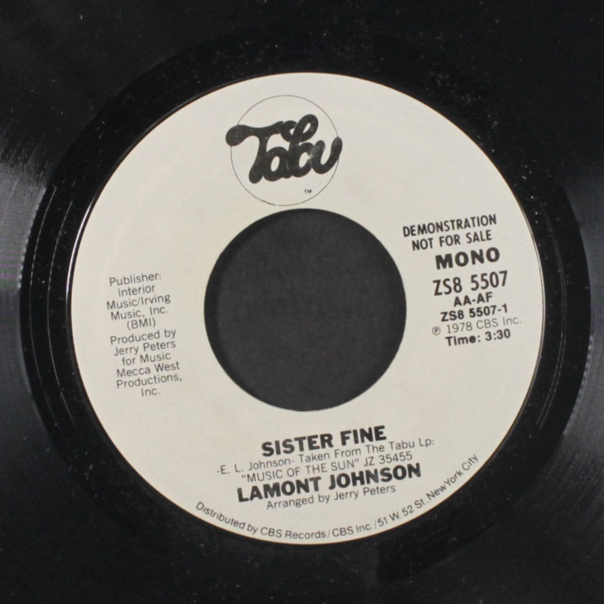 sister fine / mono by LAMONT JOHNSON
