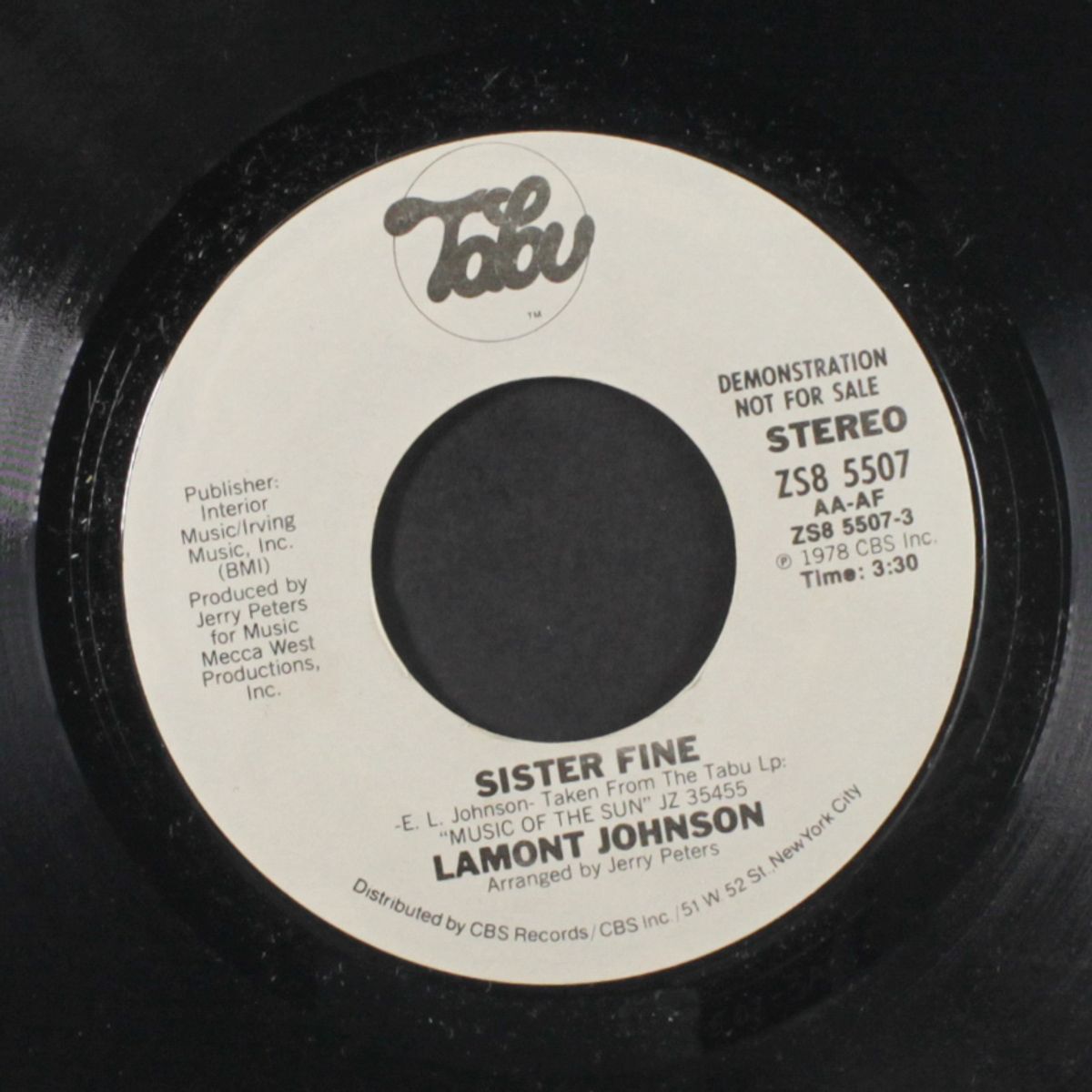 sister fine / mono by LAMONT JOHNSON