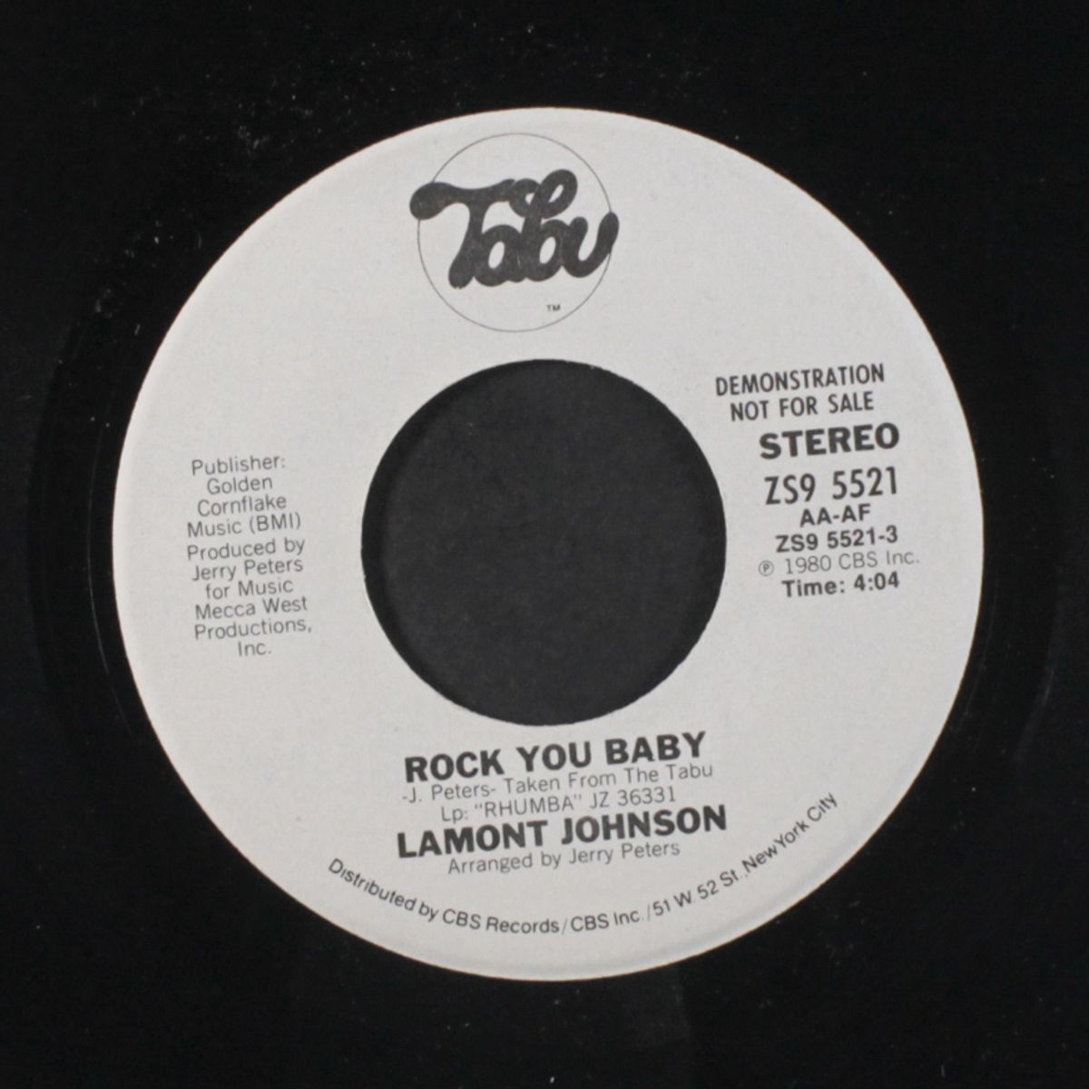 rock you baby / same by LAMONT JOHNSON