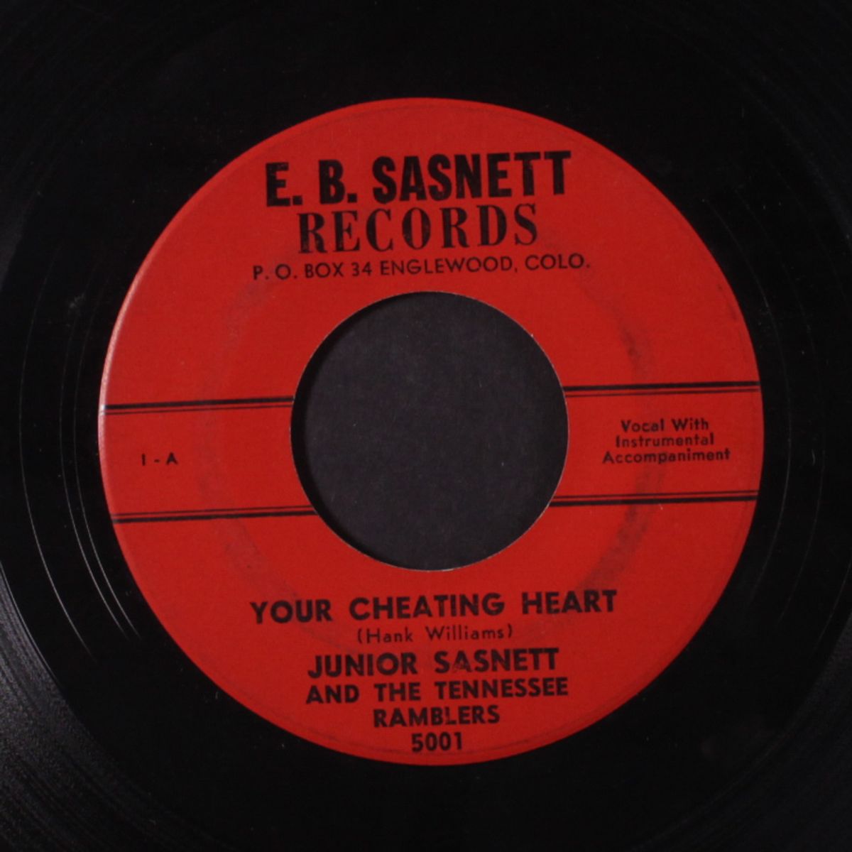 cold, cold heart / your cheating heart by JR. SASNETT