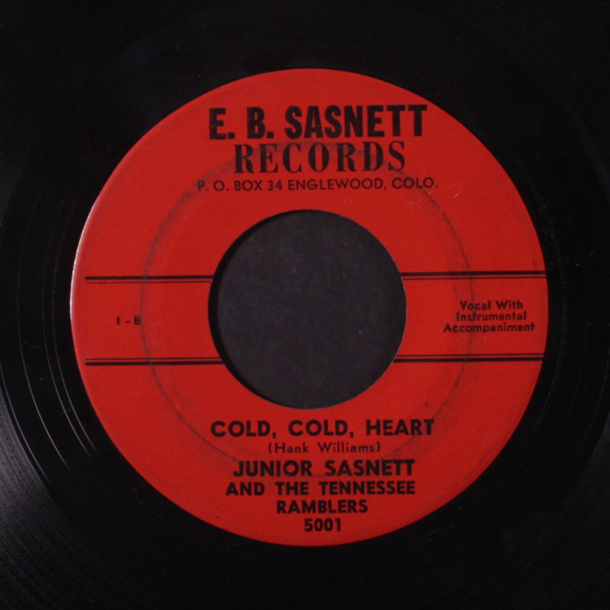 cold, cold heart / your cheating heart by JR. SASNETT