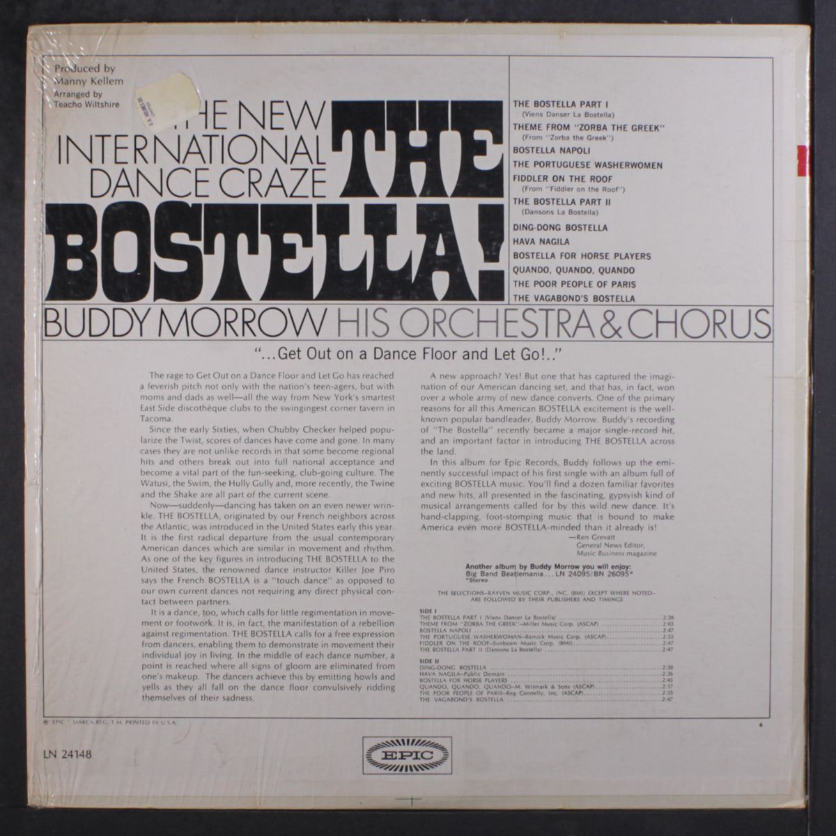 the new int'l dance craze the bostella! by BUDDY MORROW
