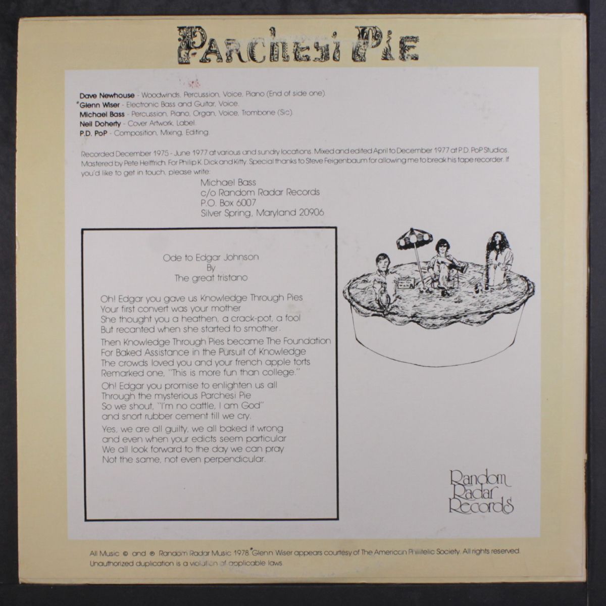 parchesi pie by MICHAEL BASS