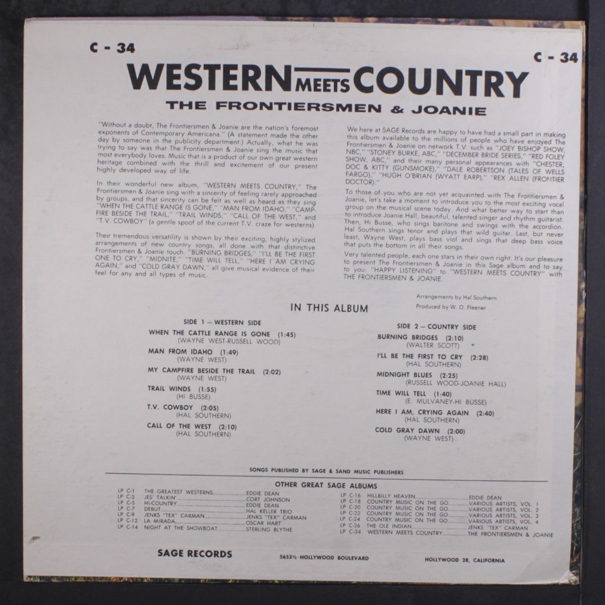 western meets country by FRONTIERSMEN & JOAN