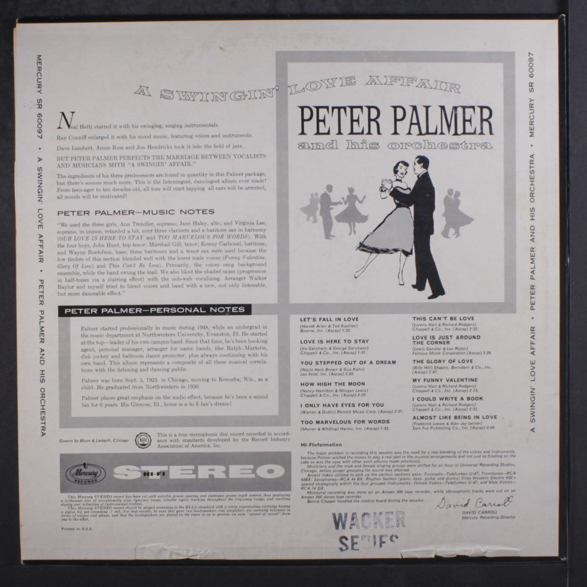 a swingin' love affair by PETER PALMER