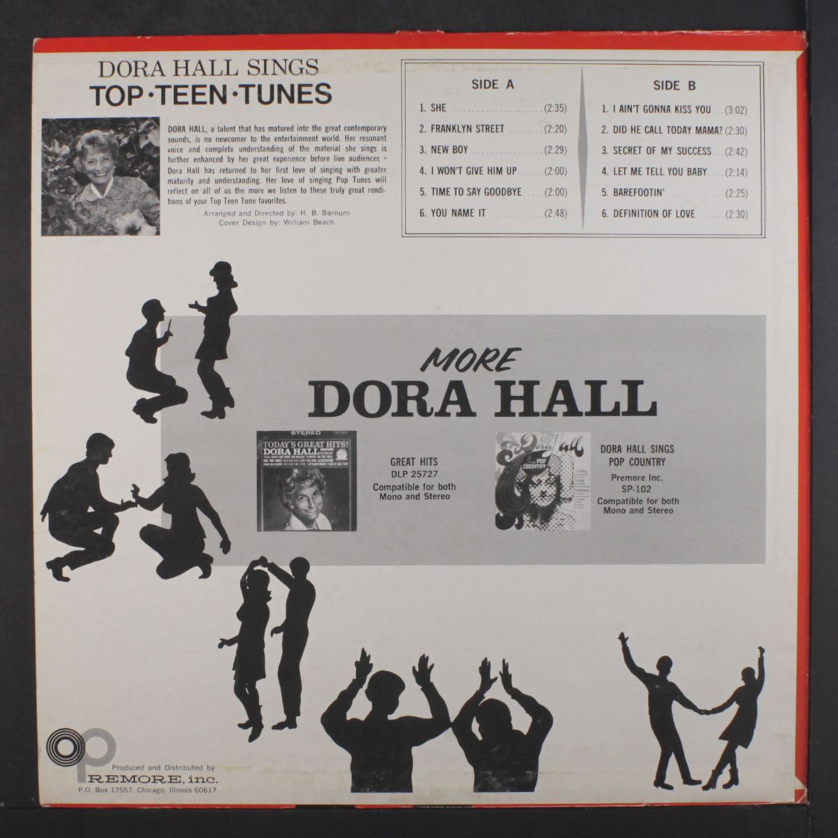 sings top teen tunes by DORA HALL