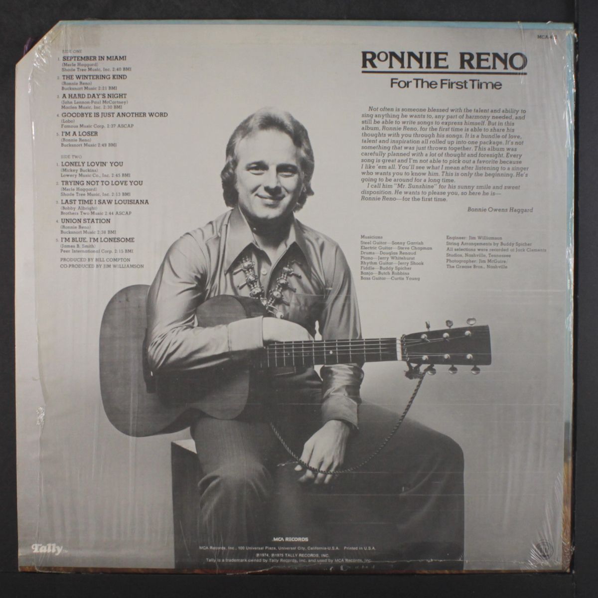 for the first time by RONNIE RENO