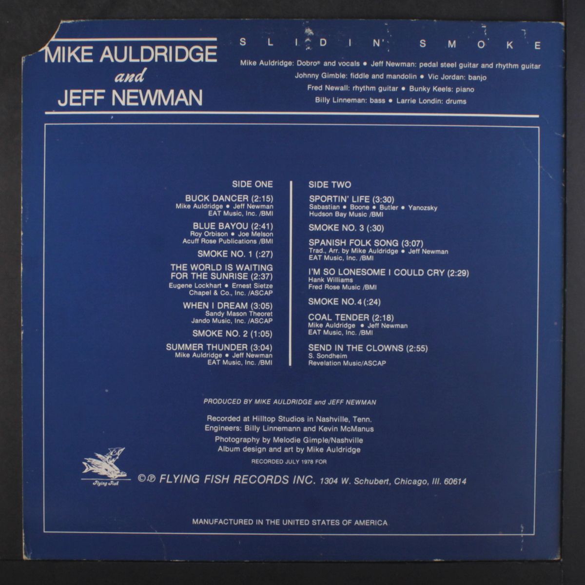 slidin' smoke by MIKE AULDRIDGE & JEFF NEWMAN